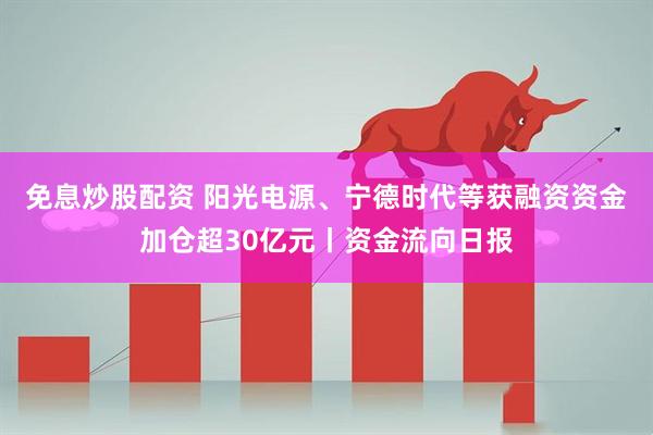 免息炒股配资 阳光电源、宁德时代等获融资资金加仓超30亿元丨资金流向日报